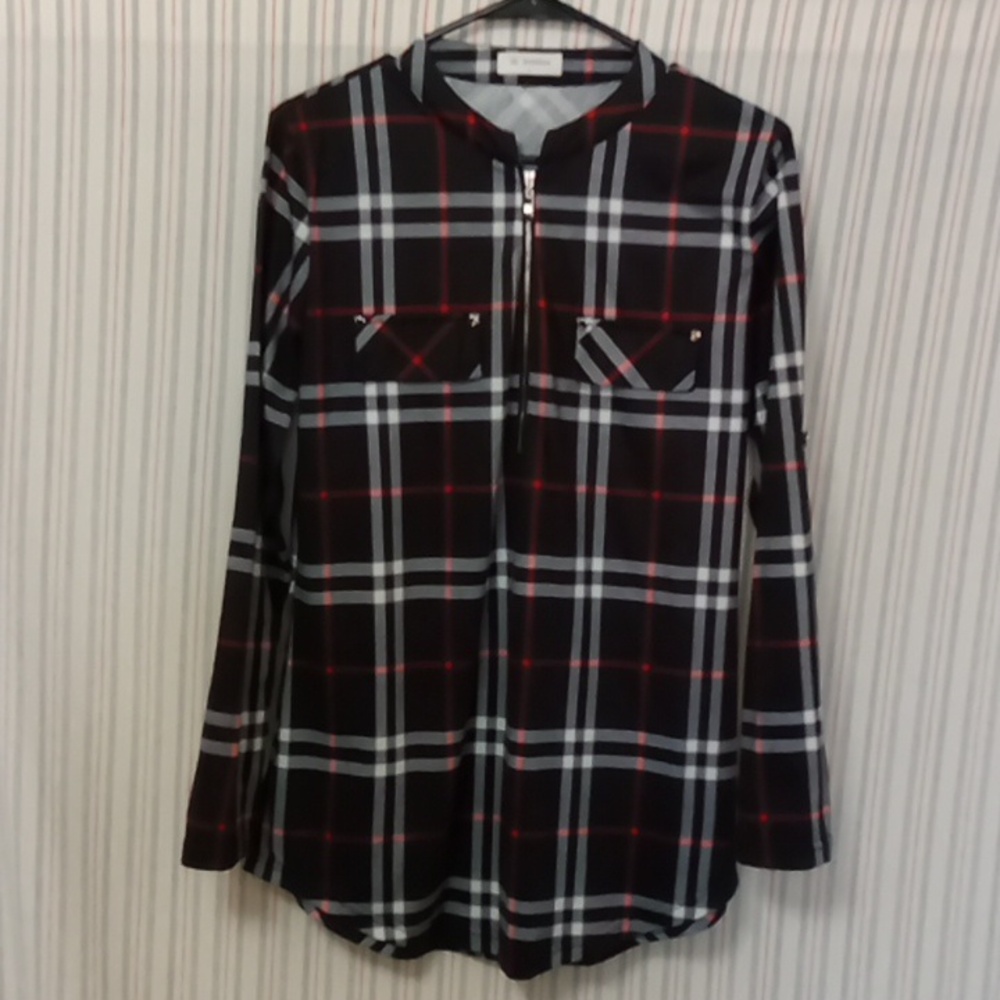 bulotus Long Sleeve Plaid Shirt  Lg